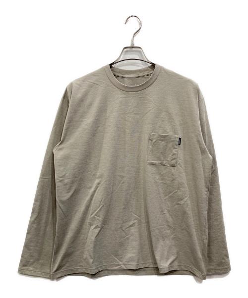 THE NORTH FACE（ザ ノース フェイス）THE NORTH FACE (ザ ノース フェイス) L/S Airy Pocket Tee(ロングスリーブ エアリー ポケット ティー） カーキ サイズ:XLの古着・服飾アイテム