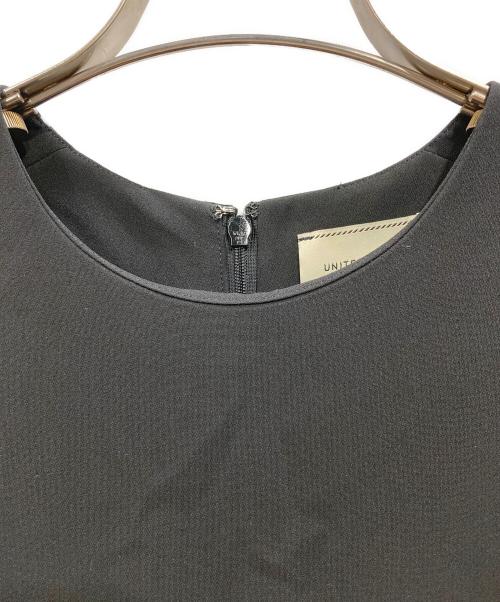 UNITED ARROWS（ユナイテッドアローズ）UNITED ARROWS (ユナイテッドアローズ) Drapy ショートスリーブ ワンピース ‐ウォッシャブル‐ ブラック サイズ:38の古着・服飾アイテム