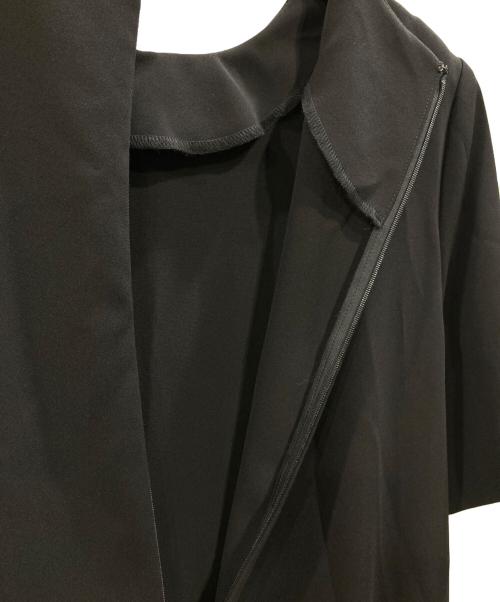 UNITED ARROWS（ユナイテッドアローズ）UNITED ARROWS (ユナイテッドアローズ) Drapy ショートスリーブ ワンピース ‐ウォッシャブル‐ ブラック サイズ:38の古着・服飾アイテム