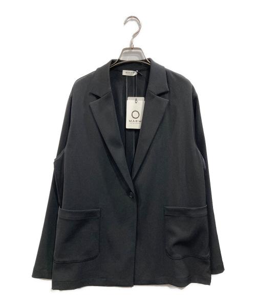 MARW UNITED ARROWS（マルゥ ユナイテッドアローズ）MARW UNITED ARROWS (マルゥ ユナイテッドアローズ) ツイル 1ボタン ジャケット ブラック サイズ:38 未使用品の古着・服飾アイテム