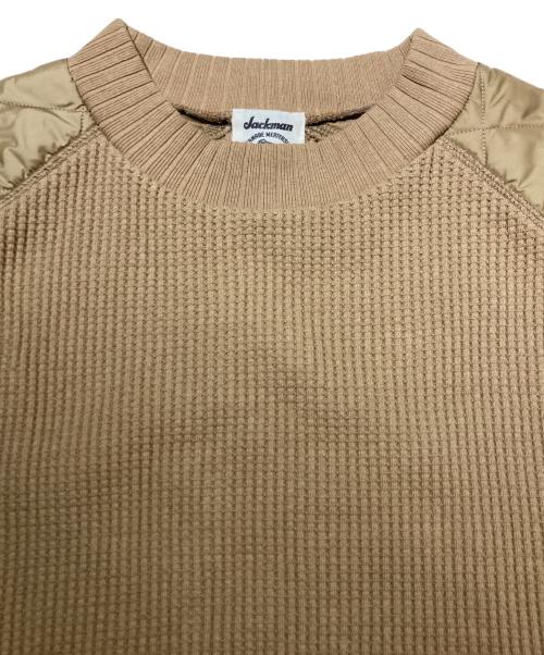 JACKMAN（ジャックマン）JACKMAN (ジャックマン) LAVENHAM (ラベンハム) Waffle Armored Midneck ベージュ サイズ:XLの古着・服飾アイテム