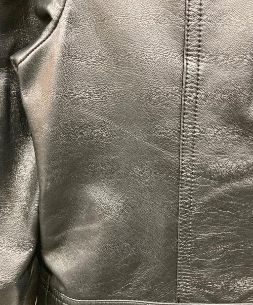 自由区（ジユウク）自由区 (ジユウク) ライダースジャケット ブラック サイズ:40の古着・服飾アイテム