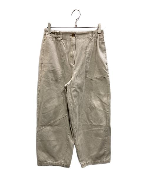 YACCO MARICARD（ヤッコマリカルド）YACCO MARICARD (ヤッコマリカルド) ステッチワーク ワイドパンツ アイボリー サイズ:1の古着・服飾アイテム