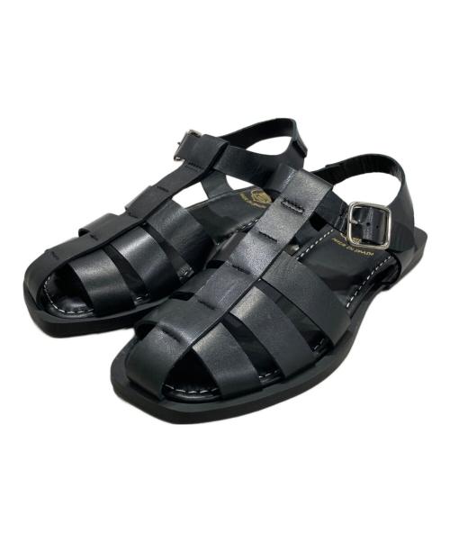 CALZADOS（カルザドス）CALZADOS (カルザドス) BONTRE ローヒールグルカサンダル ブラック サイズ:SIZE 36の古着・服飾アイテム