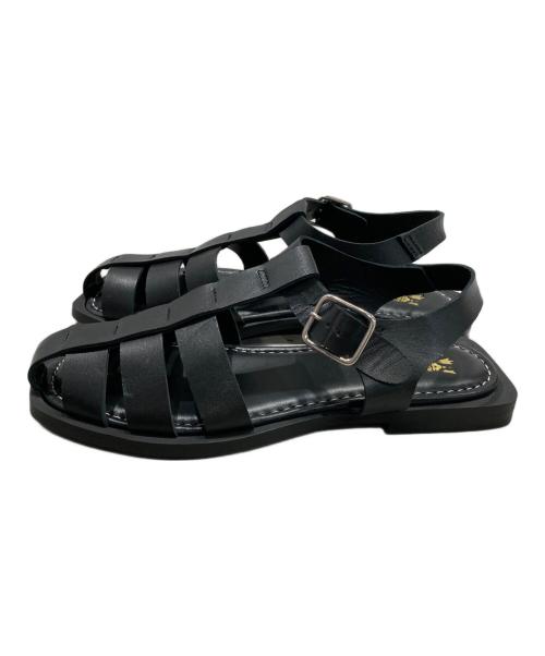 CALZADOS（カルザドス）CALZADOS (カルザドス) BONTRE ローヒールグルカサンダル ブラック サイズ:SIZE 36の古着・服飾アイテム
