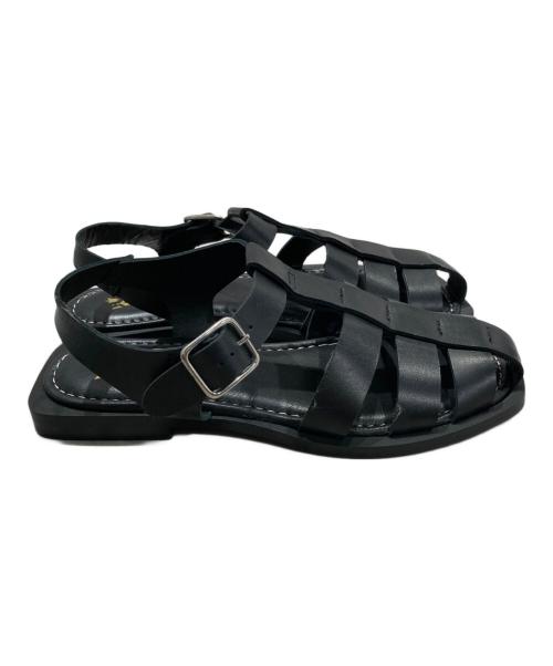 CALZADOS（カルザドス）CALZADOS (カルザドス) BONTRE ローヒールグルカサンダル ブラック サイズ:SIZE 36の古着・服飾アイテム