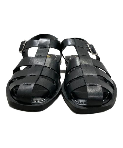 CALZADOS（カルザドス）CALZADOS (カルザドス) BONTRE ローヒールグルカサンダル ブラック サイズ:SIZE 36の古着・服飾アイテム