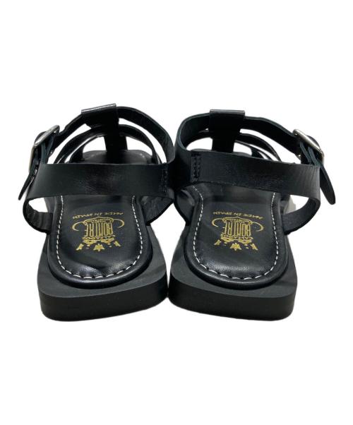 CALZADOS（カルザドス）CALZADOS (カルザドス) BONTRE ローヒールグルカサンダル ブラック サイズ:SIZE 36の古着・服飾アイテム