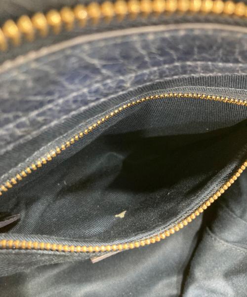 SEE BY CHLOE（シーバイクロエ）SEE BY CHLOE (シーバイクロエ) PAIGE クラックレザー 2WAYバッグ ネイビーの古着・服飾アイテム