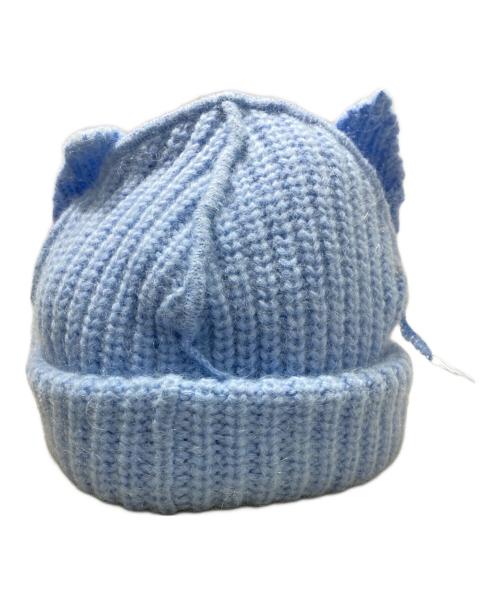 LOVERBOY（ラヴァーボーイ）LOVERBOY (ラヴァーボーイ) CHUNKY EARS BEANIE ブルーの古着・服飾アイテム