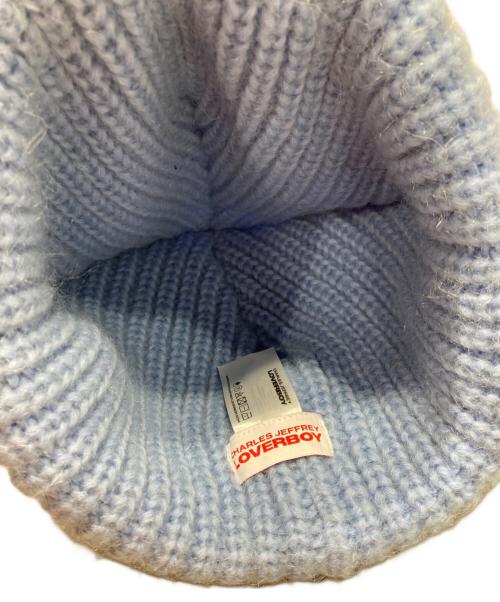 LOVERBOY（ラヴァーボーイ）LOVERBOY (ラヴァーボーイ) CHUNKY EARS BEANIE ブルーの古着・服飾アイテム
