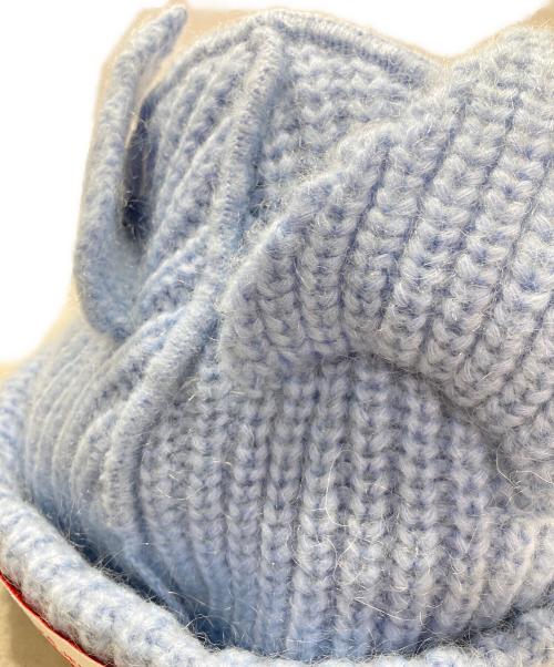 LOVERBOY（ラヴァーボーイ）LOVERBOY (ラヴァーボーイ) CHUNKY EARS BEANIE ブルーの古着・服飾アイテム
