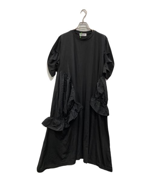 HeRIN.CYE（ヘリンドットサイ）HeRIN.CYE (ヘリンドットサイ) Round gather dress ブラック サイズ:FREE 未使用品の古着・服飾アイテム
