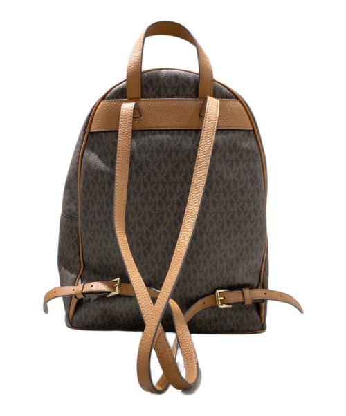 MICHAEL KORS（マイケルコース）MICHAEL KORS (マイケルコース) ABBEY LG BACKPACK ブラウンの古着・服飾アイテム