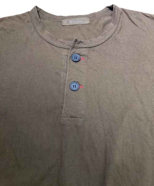 Y's for men（ワイズフォーメン）Y'S for men (ワイズフォーメン) アーカイブヘンリーネックカットソー オリーブ サイズ:3の古着・服飾アイテム
