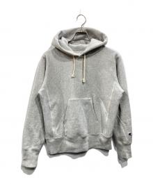 Champion（チャンピオン）の古着「REVERSE WEAVE WARM UP フーディ」｜グレー