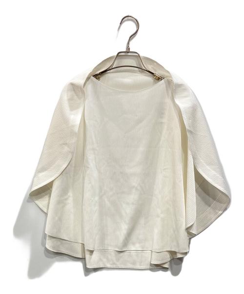PLEATS PLEASE（プリーツプリーズ）PLEATS PLEASE (プリーツプリーズ) A-POC SLICE プリーツトップス ホワイト サイズ:- 未使用品の古着・服飾アイテム