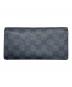 LOUIS VUITTON (ルイ ヴィトン) ダミエ・グラフィット ポルトフォイユ ブラザ ブラック：23000円