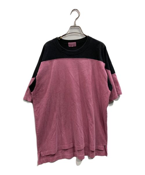 C.E（シーイー）C.E (シーイー) OVERDYE FOOTBALL T ピンク サイズ:Lの古着・服飾アイテム