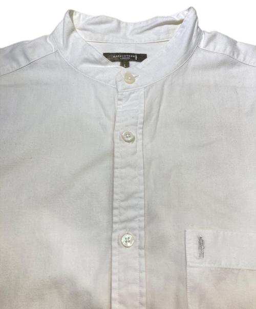 MACKINTOSH LONDON（マッキントッシュ ロンドン）MACKINTOSH LONDON (マッキントッシュ ロンドン) バンドカラーシャツ ホワイト サイズ:Lの古着・服飾アイテム