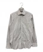 MACKINTOSH LONDONマッキントッシュ ロンドン）の古着「チェックシャツ」｜ホワイト