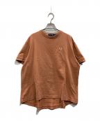 FRED PERRY×RAY BEAMSフレッドペリー×レイ ビームス）の古着「別注オーバーサイズTシャツ」｜オレンジ