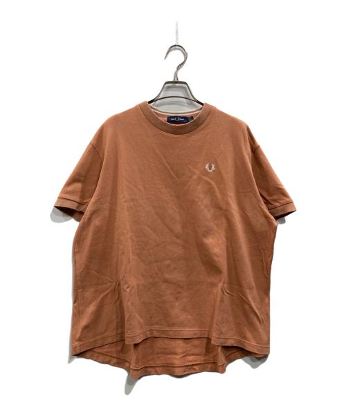FRED PERRY（フレッドペリー）FRED PERRY (フレッドペリー) RAY BEAMS (レイ ビームス) 別注オーバーサイズTシャツ オレンジ サイズ:36の古着・服飾アイテム