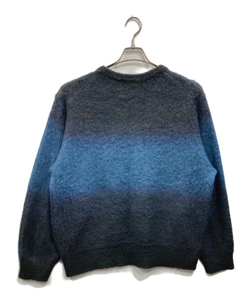 SINSS（シンス）SINSS (シンス) ウールブレンドグラデーションニット ブラック×ブルー サイズ:Lの古着・服飾アイテム