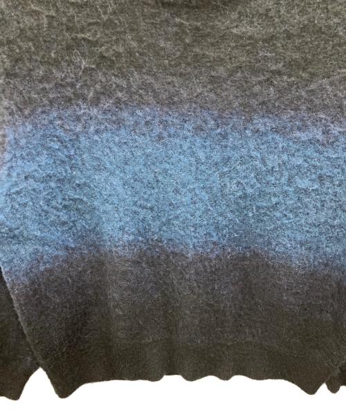 SINSS（シンス）SINSS (シンス) ウールブレンドグラデーションニット ブラック×ブルー サイズ:Lの古着・服飾アイテム
