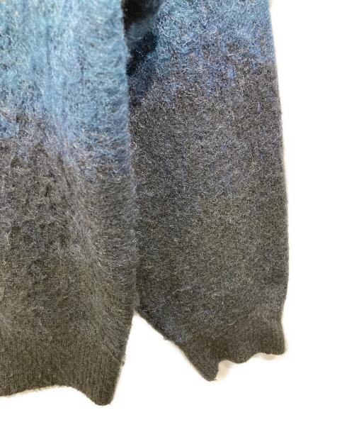 SINSS（シンス）SINSS (シンス) ウールブレンドグラデーションニット ブラック×ブルー サイズ:Lの古着・服飾アイテム