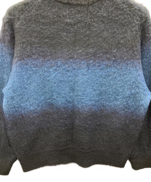 SINSS（シンス）SINSS (シンス) ウールブレンドグラデーションニット ブラック×ブルー サイズ:Lの古着・服飾アイテム