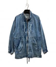 stein（シュタイン）の古着「CHEMICAL BLEACHED DENIM MODS COAT」｜インディゴ