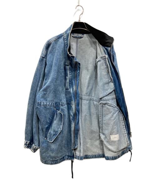 stein（シュタイン）stein (シュタイン) CHEMICAL BLEACHED DENIM MODS COAT インディゴ サイズ:Mの古着・服飾アイテム