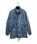stein（シュタイン）の古着「CHEMICAL BLEACHED DENIM MODS COAT」｜インディゴ