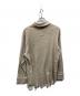 ANCELLM (アンセルム) DAMAGE WAFFLE HI-NECK LS T-SHIRT ベージュ サイズ:2：10000円