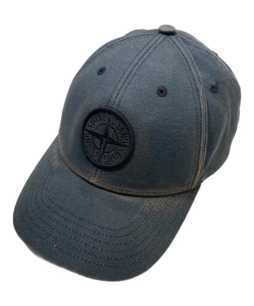 STONE ISLAND（ストーンアイランド）STONE ISLAND (ストーンアイランド) ベースボール ロゴキャップ ブラック サイズ:UNの古着・服飾アイテム
