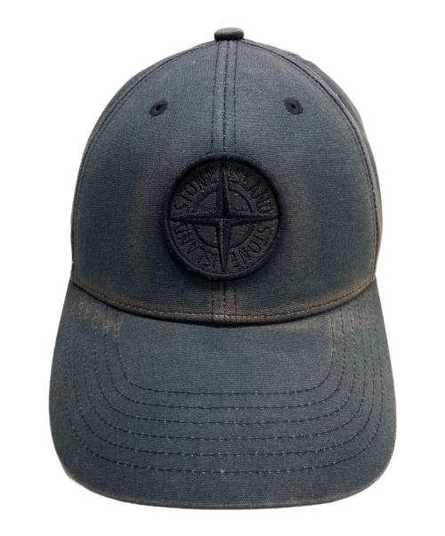 STONE ISLAND（ストーンアイランド）STONE ISLAND (ストーンアイランド) ベースボール ロゴキャップ ブラック サイズ:UNの古着・服飾アイテム