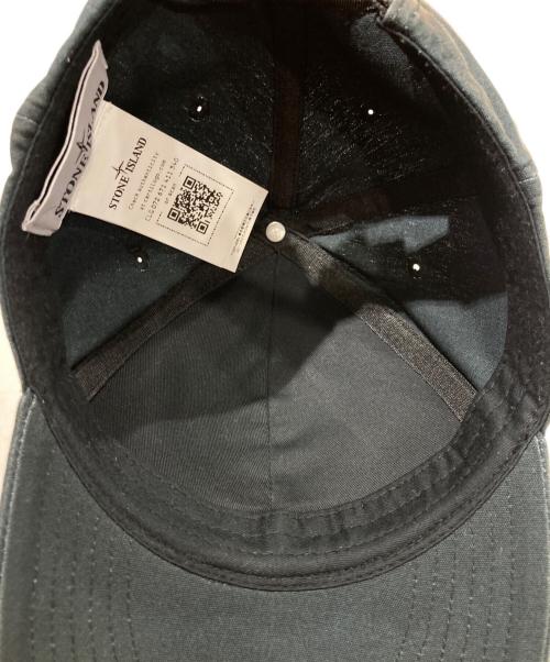 STONE ISLAND（ストーンアイランド）STONE ISLAND (ストーンアイランド) ベースボール ロゴキャップ ブラック サイズ:UNの古着・服飾アイテム