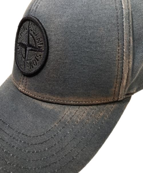 STONE ISLAND（ストーンアイランド）STONE ISLAND (ストーンアイランド) ベースボール ロゴキャップ ブラック サイズ:UNの古着・服飾アイテム