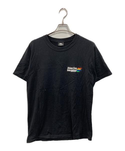 stussy（ステューシー）stussy (ステューシー) international corp t shirt ブラック サイズ:Mの古着・服飾アイテム