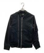 DSQUARED2ディースクエアード）の古着「ダブルジップ ウールボンバージャケット」｜ブラック