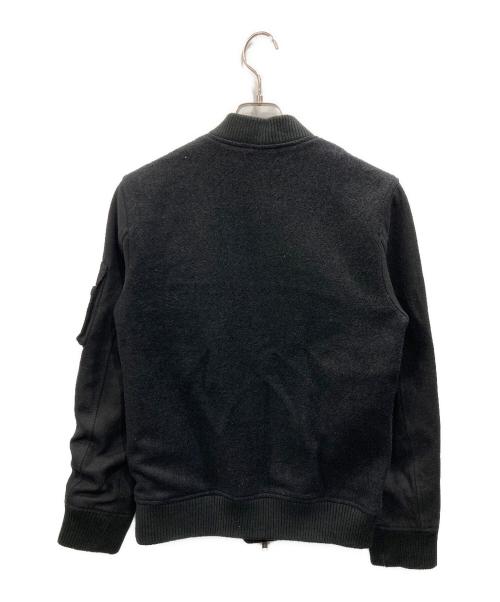 DSQUARED2（ディースクエアード）DSQUARED2 (ディースクエアード) ダブルジップ ウールボンバージャケット ブラック サイズ:50の古着・服飾アイテム