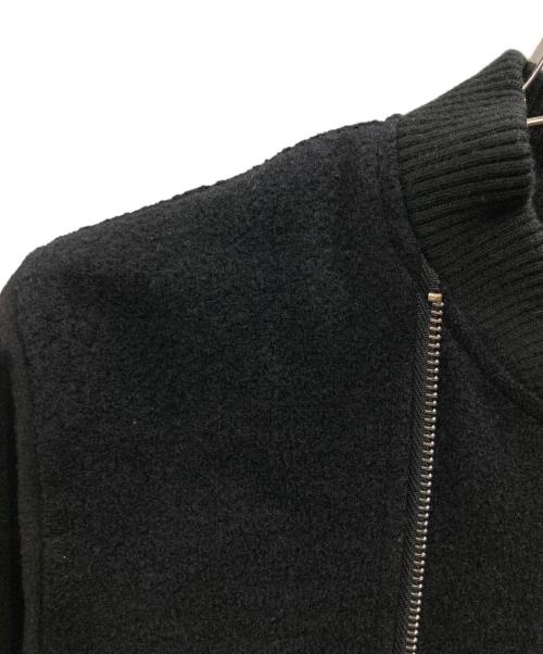 DSQUARED2（ディースクエアード）DSQUARED2 (ディースクエアード) ダブルジップ ウールボンバージャケット ブラック サイズ:50の古着・服飾アイテム