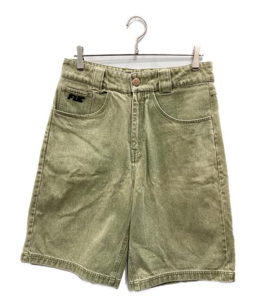 FUC（ファックアップコー）FUC (ファックアップコー) デニムショートパンツ グリーン サイズ:Sの古着・服飾アイテム