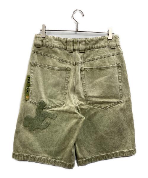 FUC（ファックアップコー）FUC (ファックアップコー) デニムショートパンツ グリーン サイズ:Sの古着・服飾アイテム