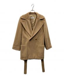 MaxMara（マックスマーラ）の古着「ヴァージンウール ダブルショートコート」｜ブラウン