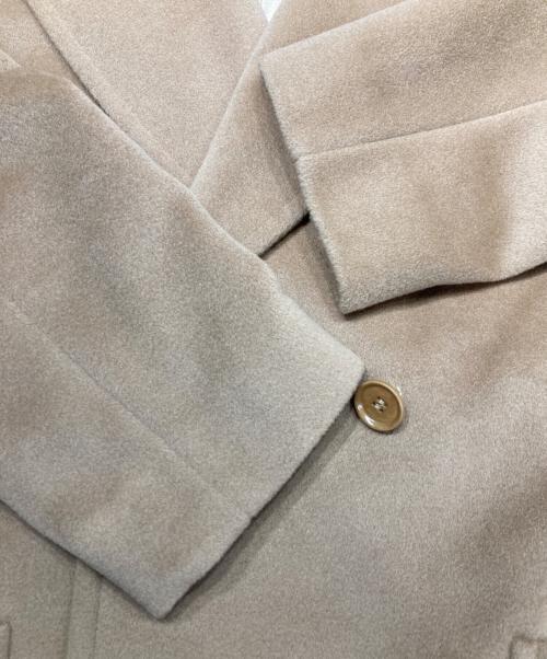 MaxMara（マックスマーラ）MaxMara (マックスマーラ) ヴァージンウール ダブルショートコート ブラウン サイズ:42の古着・服飾アイテム