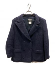 CHANEL（シャネル）の古着「02C クルーズコレクション  カメリア シェルボタン」｜ネイビー