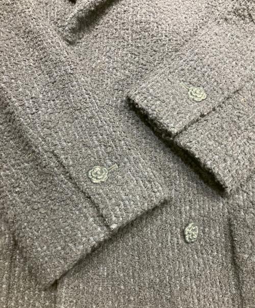 CHANEL（シャネル）CHANEL (シャネル) 02C クルーズコレクション  カメリア シェルボタン ネイビー サイズ:46の古着・服飾アイテム