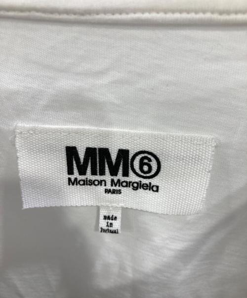 MM6 Maison Margiela（エムエムシックスメゾンマルジェラ）MM6 Maison Margiela (エムエムシックスメゾンマルジェラ) クラックプリント クルーネックTシャツ ホワイト サイズ:Sの古着・服飾アイテム
